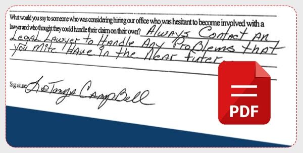 Kansas City Accident Injury Attorneys Client Testimonial